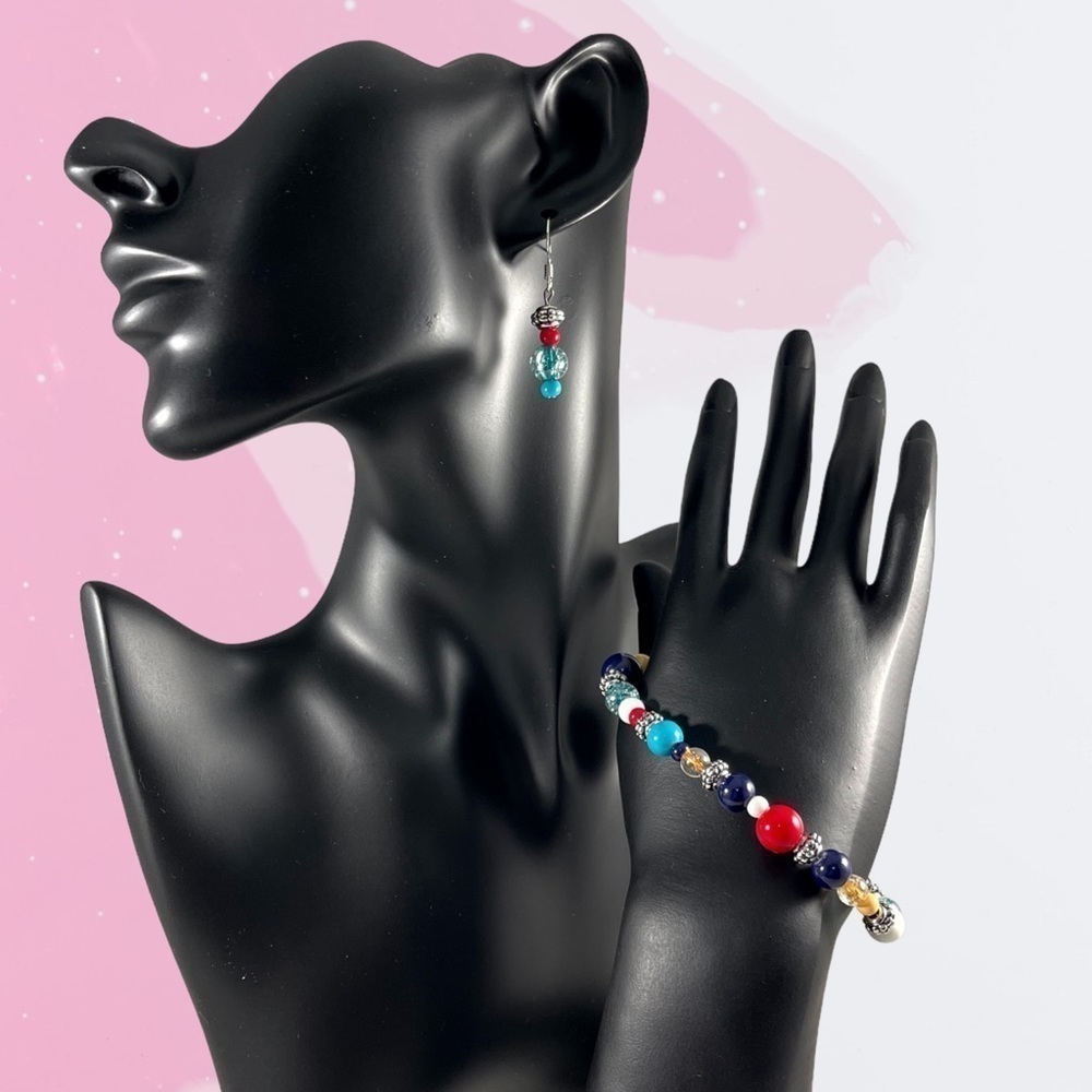 Handmade Earring / Bracelet Set- - Picture 2 of 8